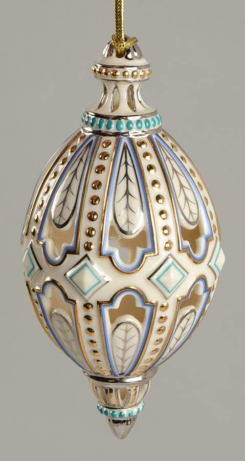 Lenox Christmas Ornament Brocade Egg - Boxed by Lenox-1