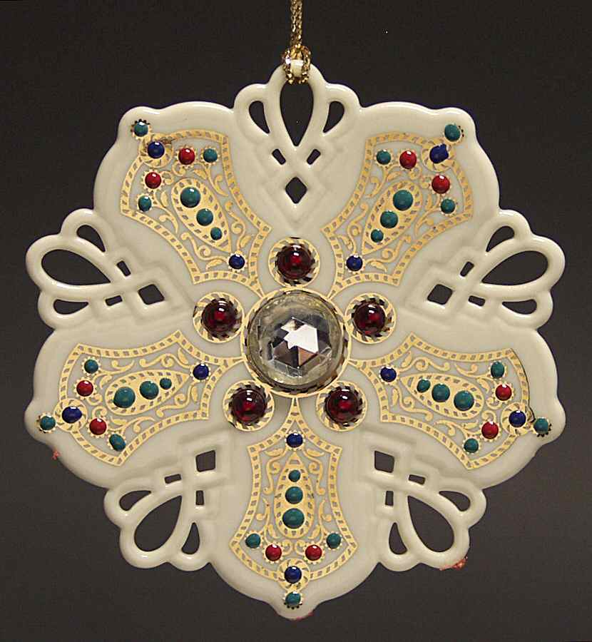 Lenox Christmas Ornament Ruby Lace - Boxed by Lenox-1