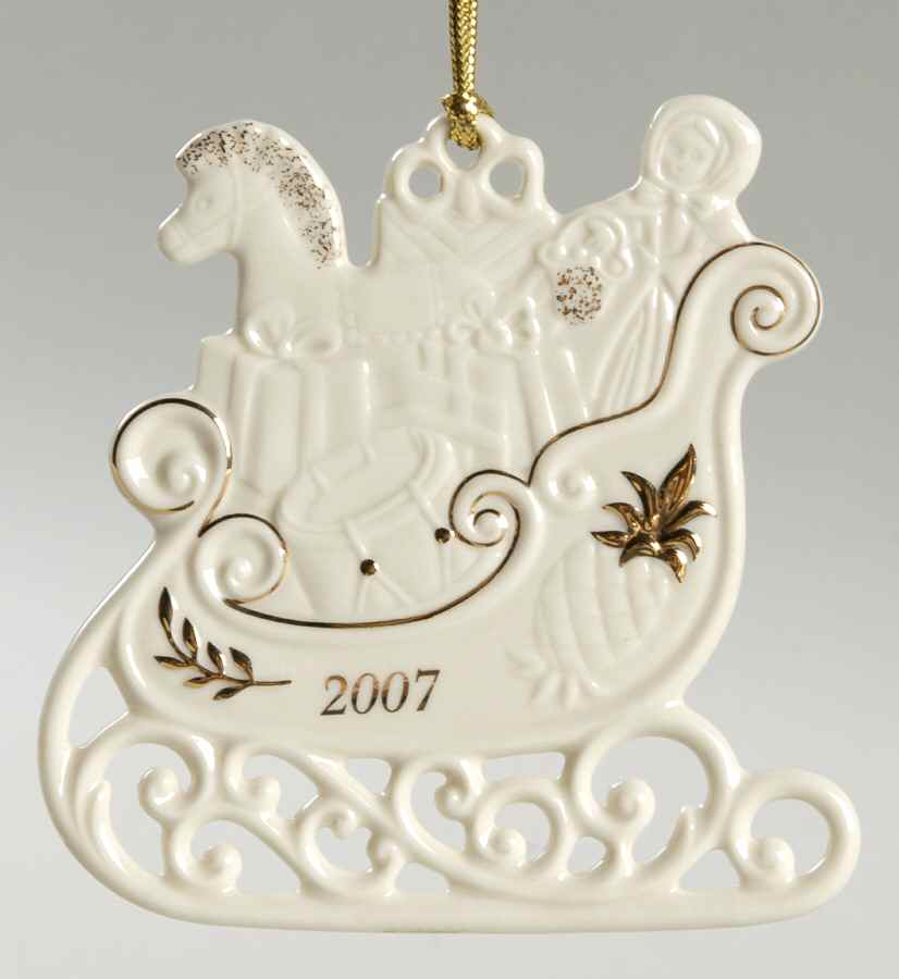 Lenox Christmas Ornament Wonderful Winter Sleigh - Boxed by Lenox-1