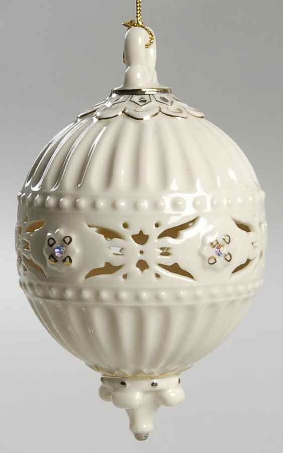 Lenox Christmas Ornament 2004-Thank You  Keepsake Ball - Boxed by Lenox-1