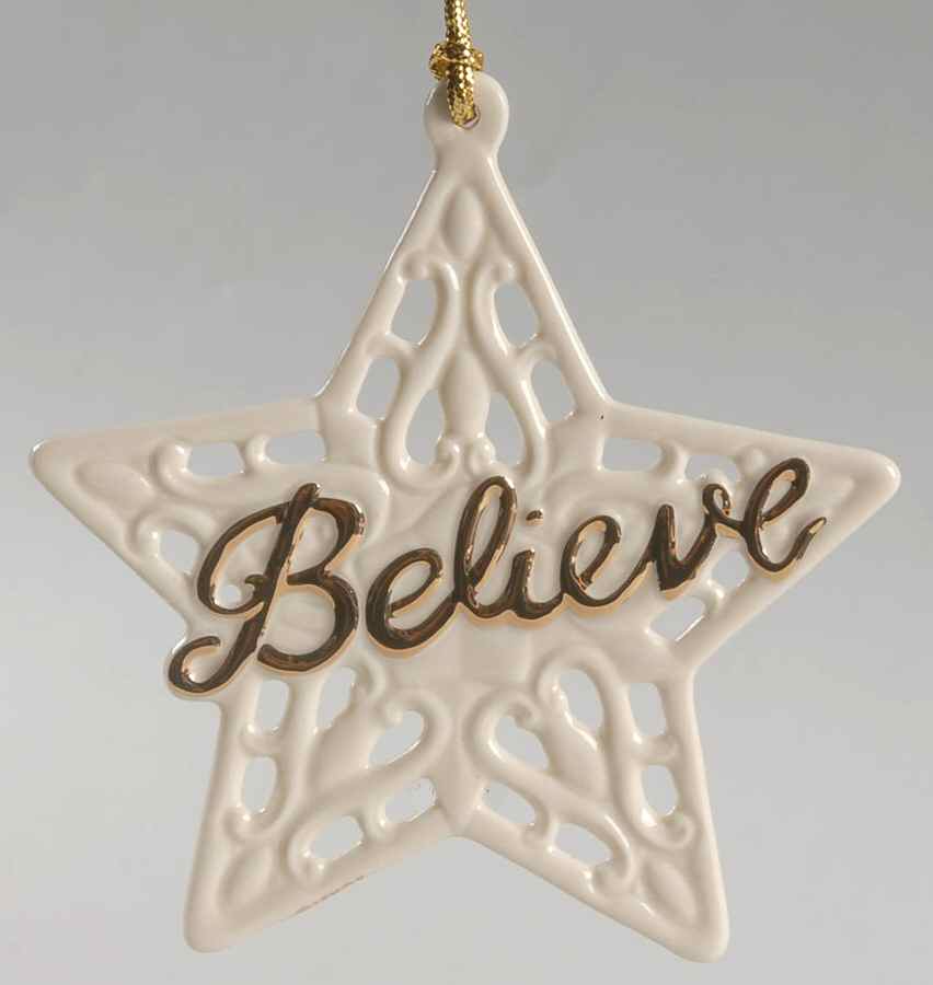 Lenox Christmas Ornament Believe - Star - Boxed by Lenox-1
