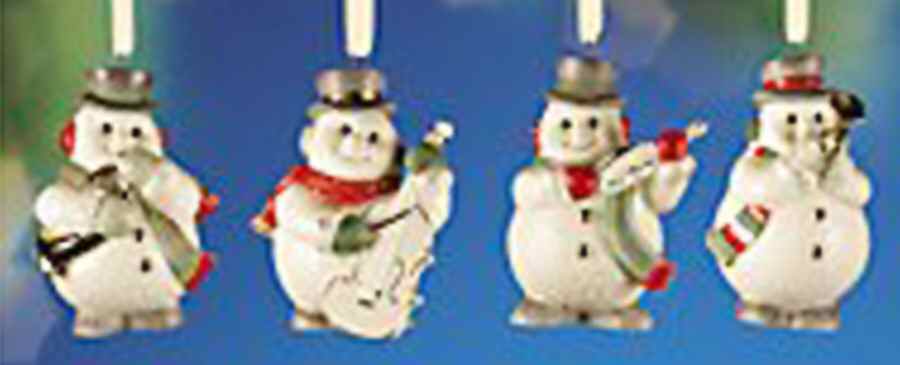 Lenox Christmas Ornament Snowman Mini Ornaments - Boxed by Lenox-1