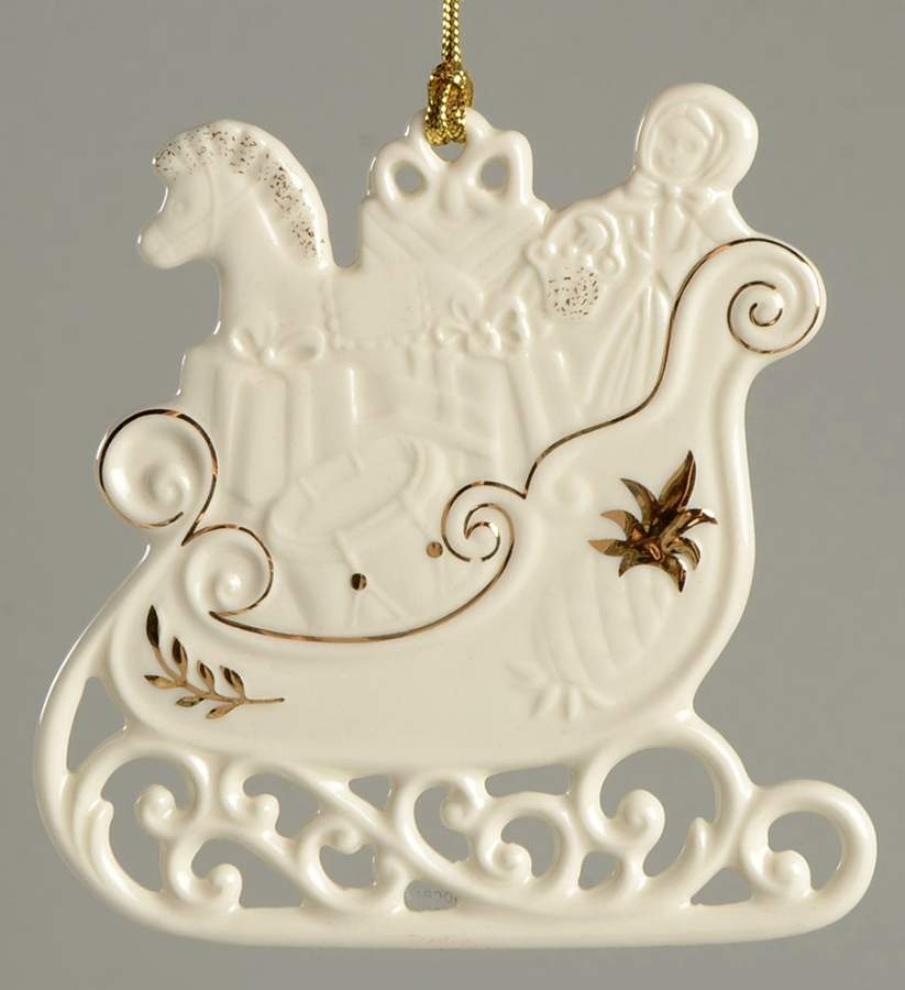 Lenox Christmas Ornament Wonderful Winter Sleigh - With Box by Lenox-1