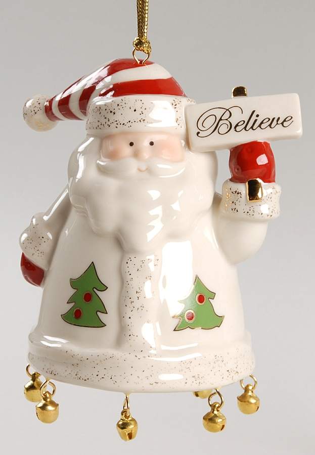 Lenox Christmas Ornament Believe-Santa Bell - Boxed by Lenox-1