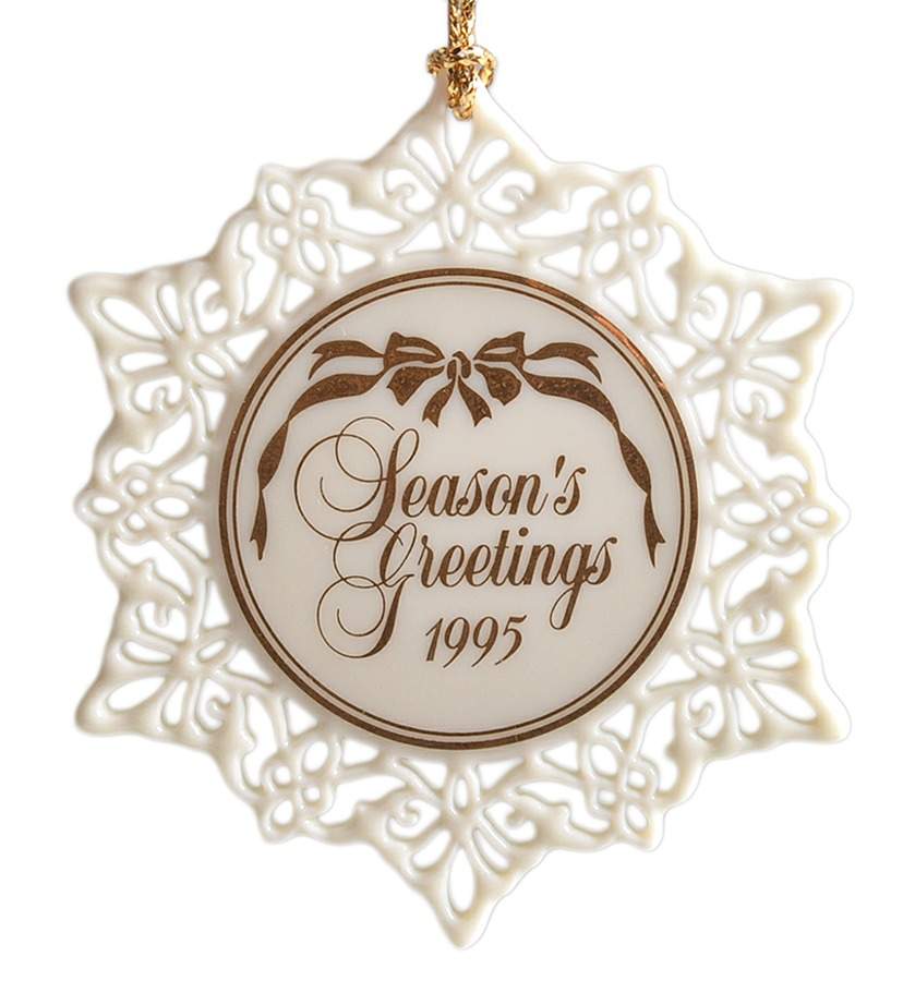 Lenox Christmas Ornament Season's Greetings - No Box by Lenox-1