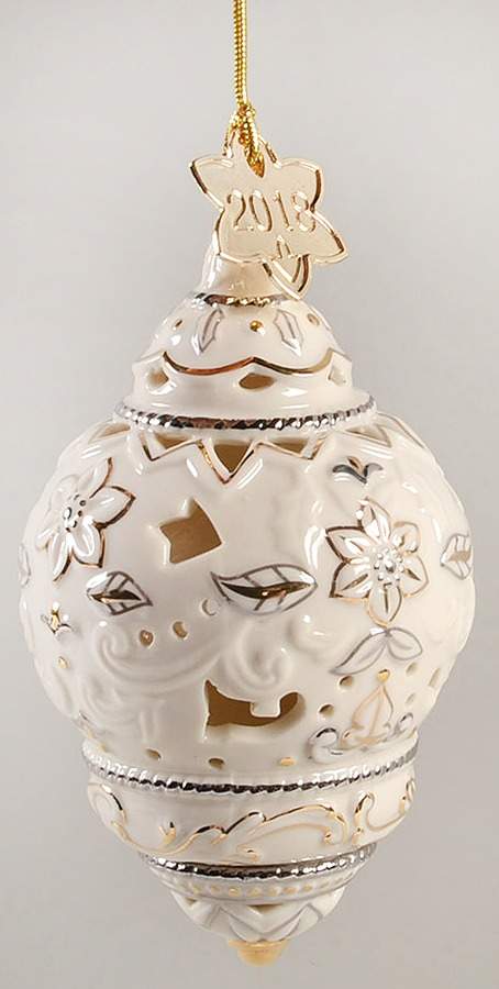 Annual Christmas Ornament 2018-Annual Ornament - Boxed by Lenox-1