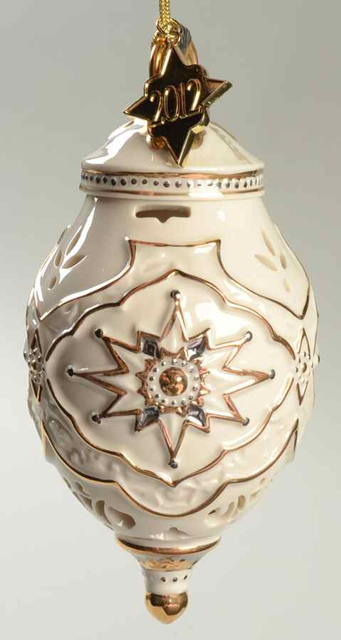 Annual Christmas Ornament 2012-Spire - Boxed by Lenox-1