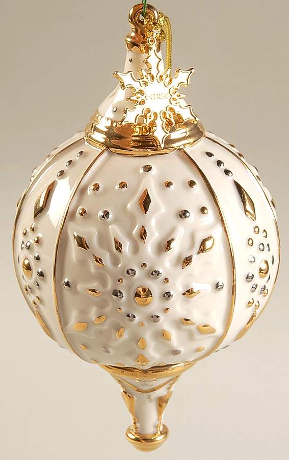 Annual Christmas Ornament 2013-Annual Spire Snowflake - No Box by Lenox-1