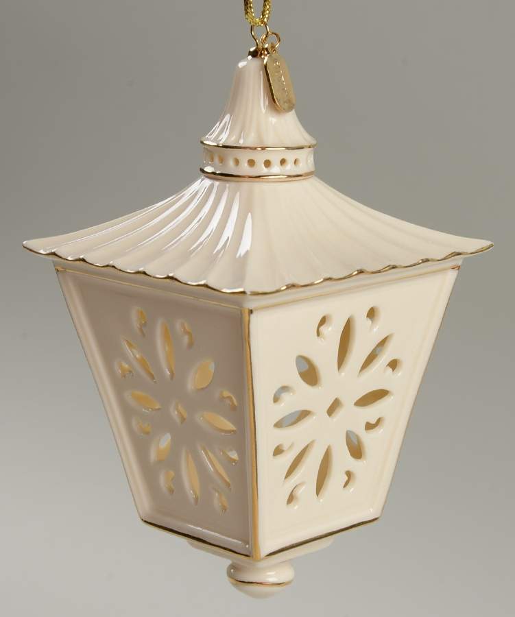 Annual Christmas Ornament 2000-Lantern - No Box by Lenox-1