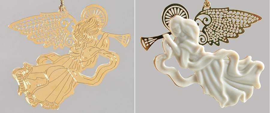 Christmas Gold Heralding Angel - No Box by Lenox-1