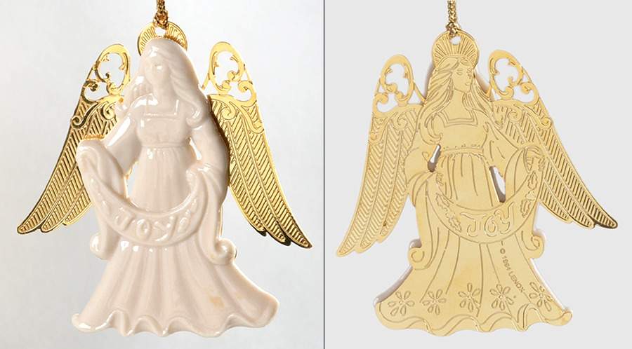 Christmas Gold Angel-Joy - Boxed by Lenox-1