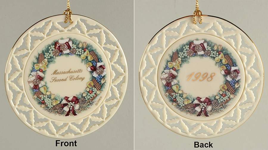 Colonial Wreaths Massachusetts - Boxed by Lenox-1