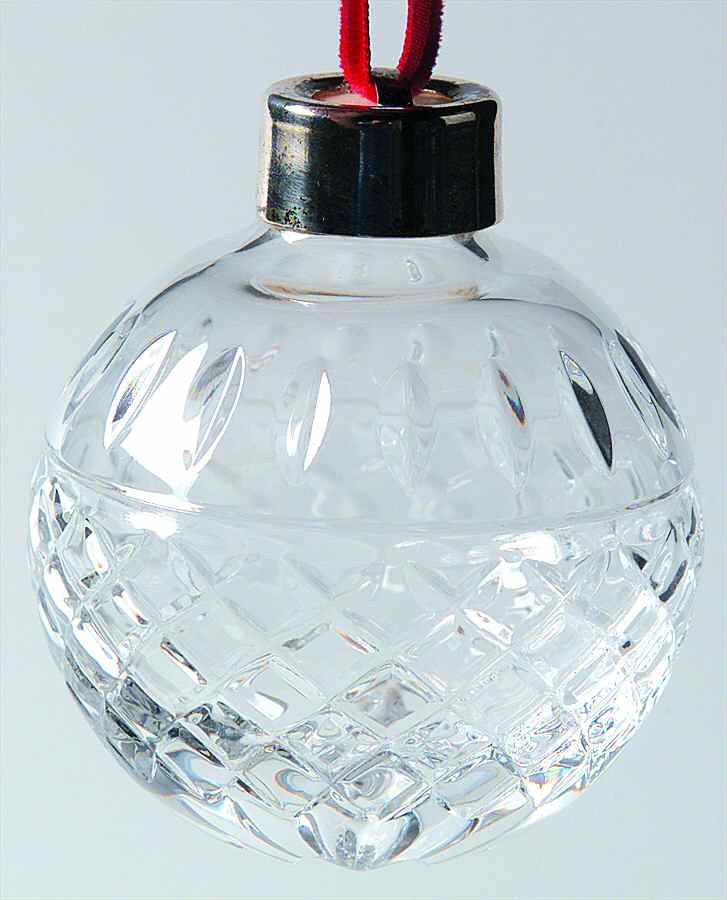 Crystal Ball Ornament Deep Cut - No Box by Lenox-1