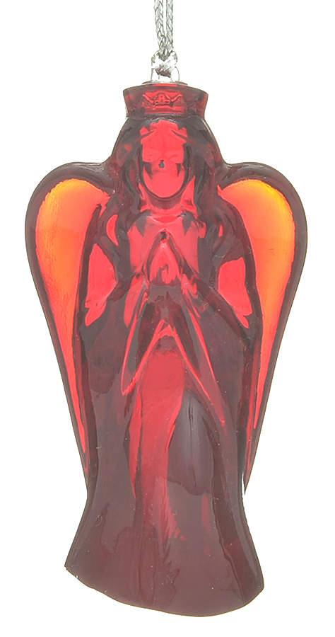 Crystal Christmas Ornament Herald Angel Figure-Red - Boxed by Lenox-1
