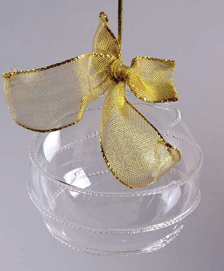 Crystal Christmas Ornament Glass Ball Ornament-Swirl - No Box by Lenox-1