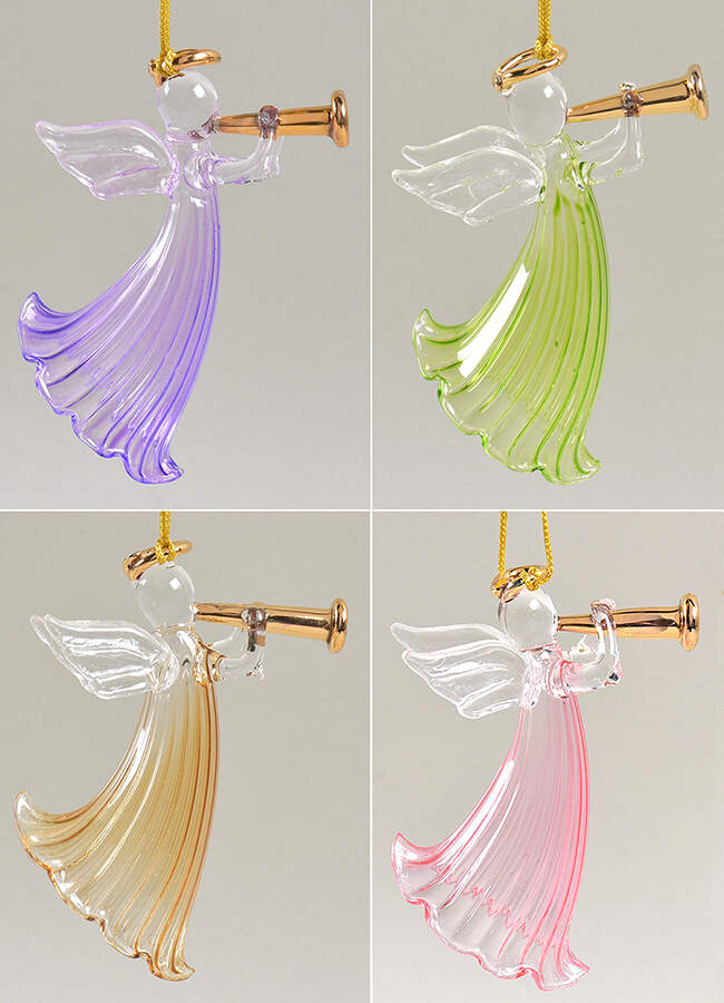 Crystal Christmas Ornament Wishes Of Peace-Set Of 4 - Boxed by Lenox-1