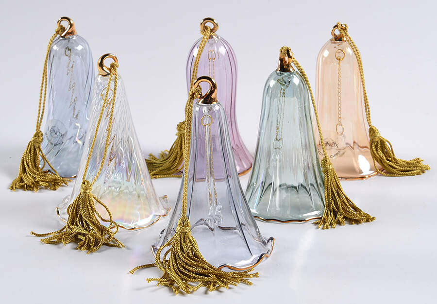 Crystal Christmas Ornament Bell Ornaments-Set Of 6 - Boxed by Lenox-1