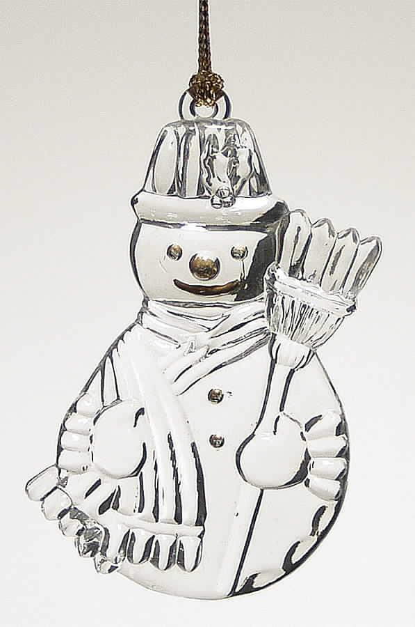 Crystal Christmas Ornament Snowman - Boxed by Lenox-1