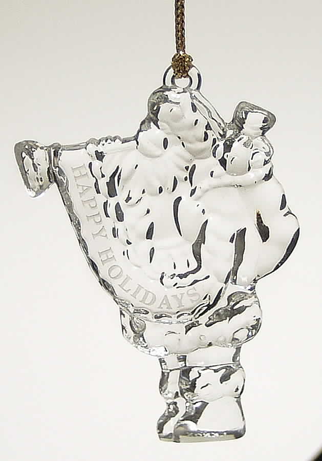 Crystal Christmas Ornament Santa - Boxed by Lenox-1