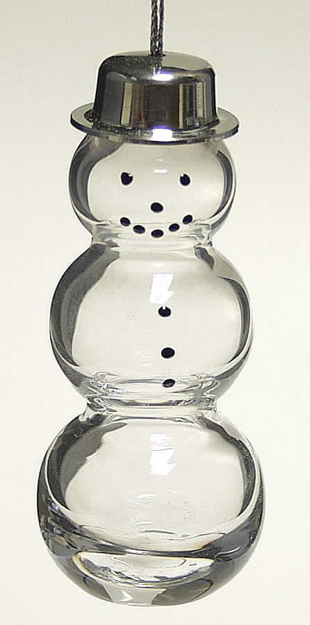Crystal Christmas Ornament Snowman - No Box by Lenox-1