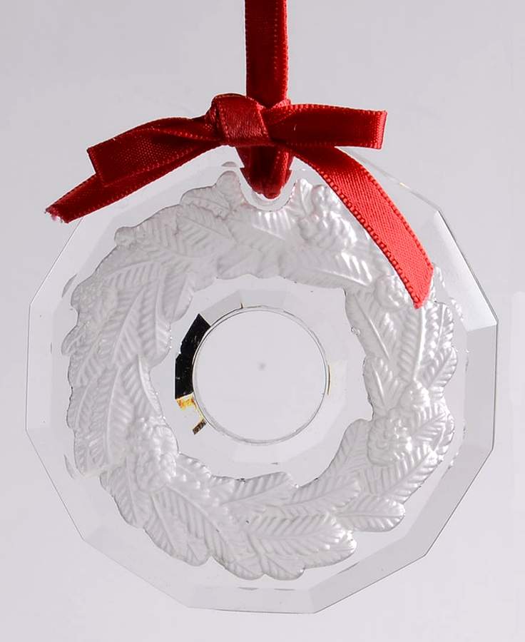 Crystal Christmas Ornament Wreath - Boxed by Lenox-1