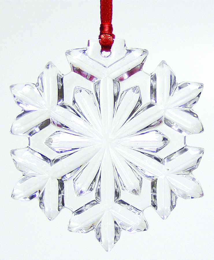 Crystal Christmas Ornament Thank You Snowflake - Boxed by Lenox-1