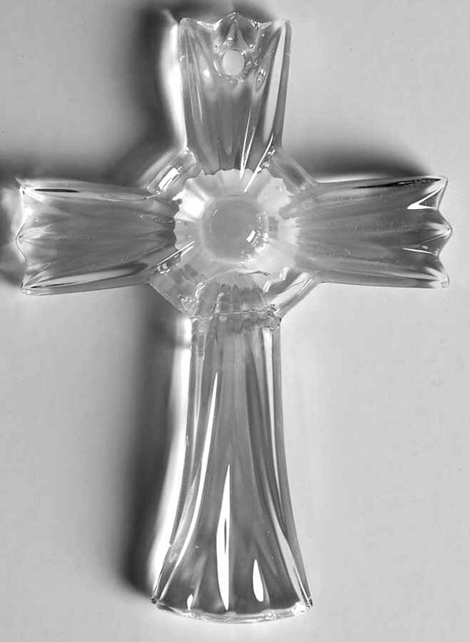 Crystal Christmas Ornament Crystal Cross - Boxed by Lenox-1