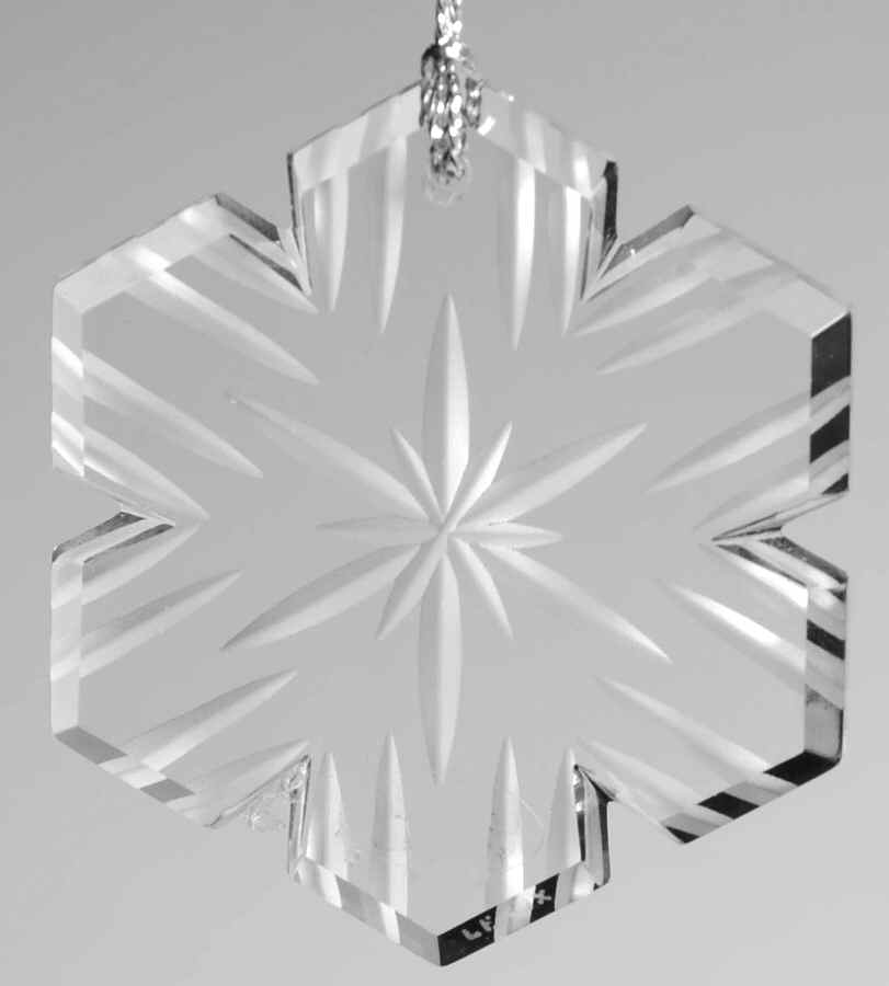 Crystal Christmas Ornament Snowflake - Boxed by Lenox-1