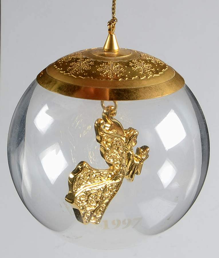 Crystal Christmas Ornament Celestial Angel-Ball - No Box by Lenox-1