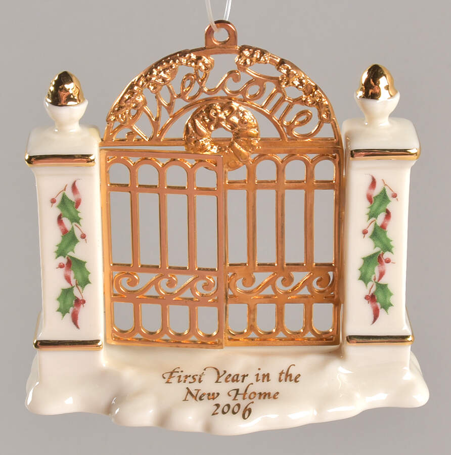 First Christmas In Our New Home 2006-Garden Gate - Boxed by Lenox-1