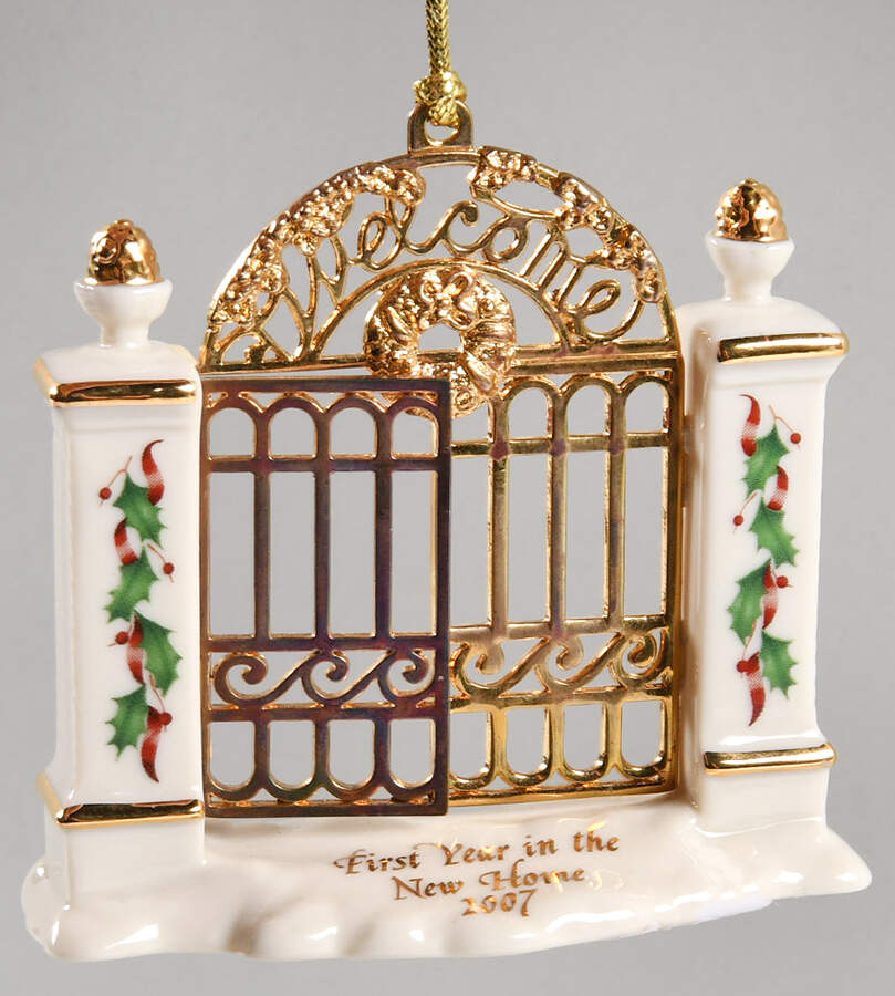 First Christmas In Our New Home 2007-Garden Gate - Boxed by Lenox-1