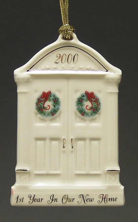 First Christmas In Our New Home 2000-Doors With Wreath - Boxed by Lenox-1