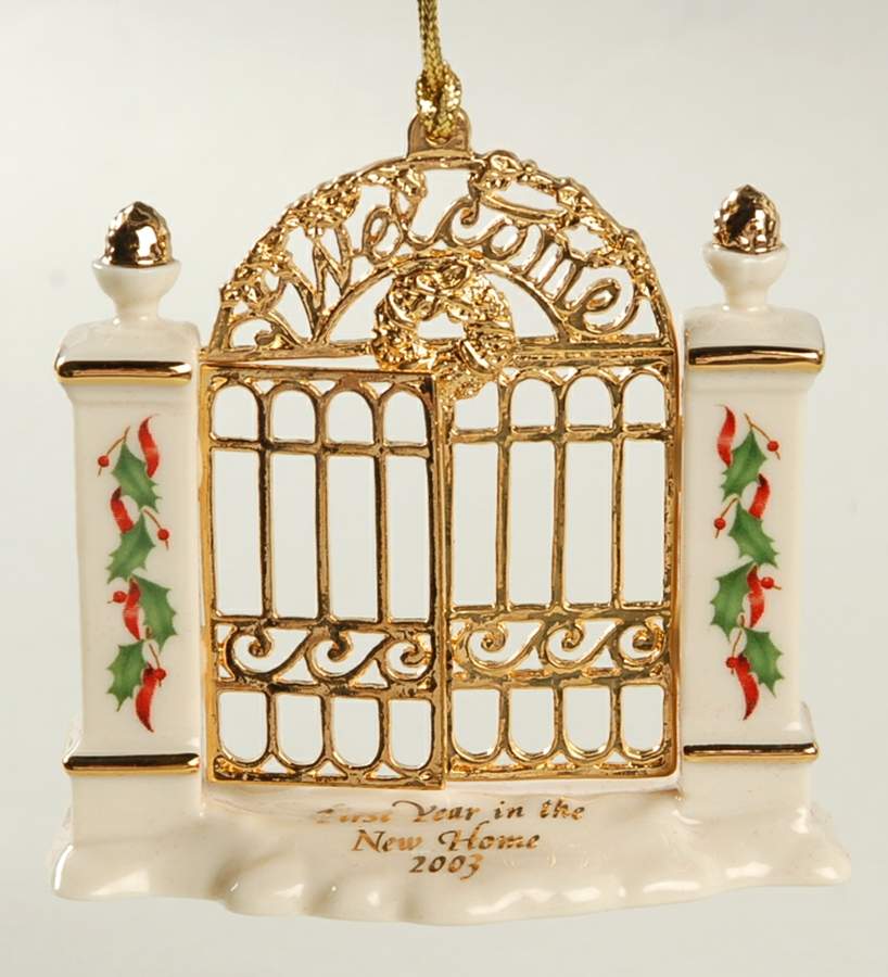 First Christmas In Our New Home 2003-Garden Gate - Boxed by Lenox-1
