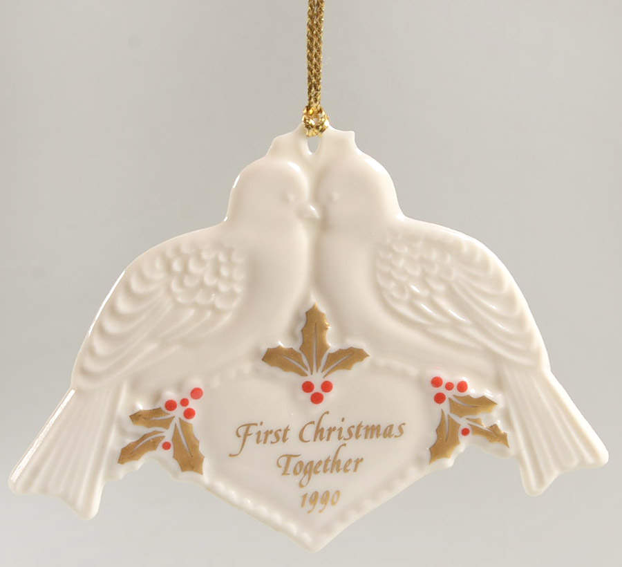 Our First Christmas Together 1990-Lovebirds - Boxed by Lenox-1