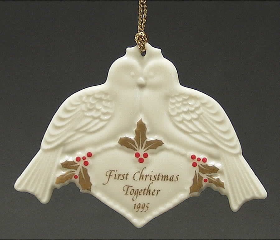 Our First Christmas Together 1995-Lovebirds - Boxed by Lenox-1