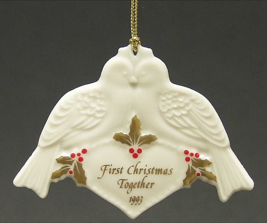Our First Christmas Together 1993-Lovebirds - Boxed by Lenox-1