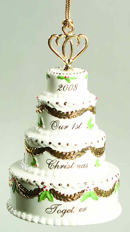 Our First Christmas Together 2008 Wedding Cake - No Box by Lenox-1