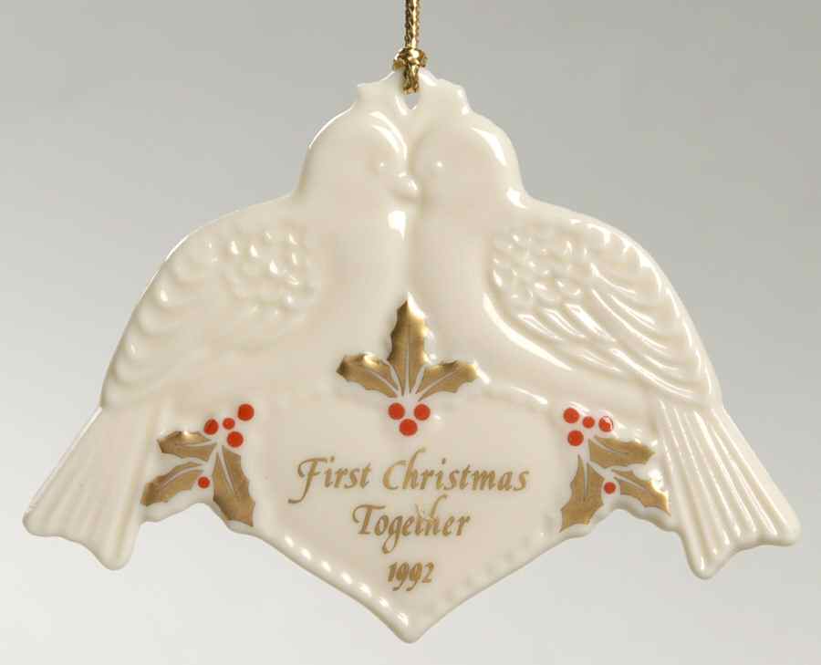 Our First Christmas Together 1992-Lovebirds - Boxed by Lenox-1