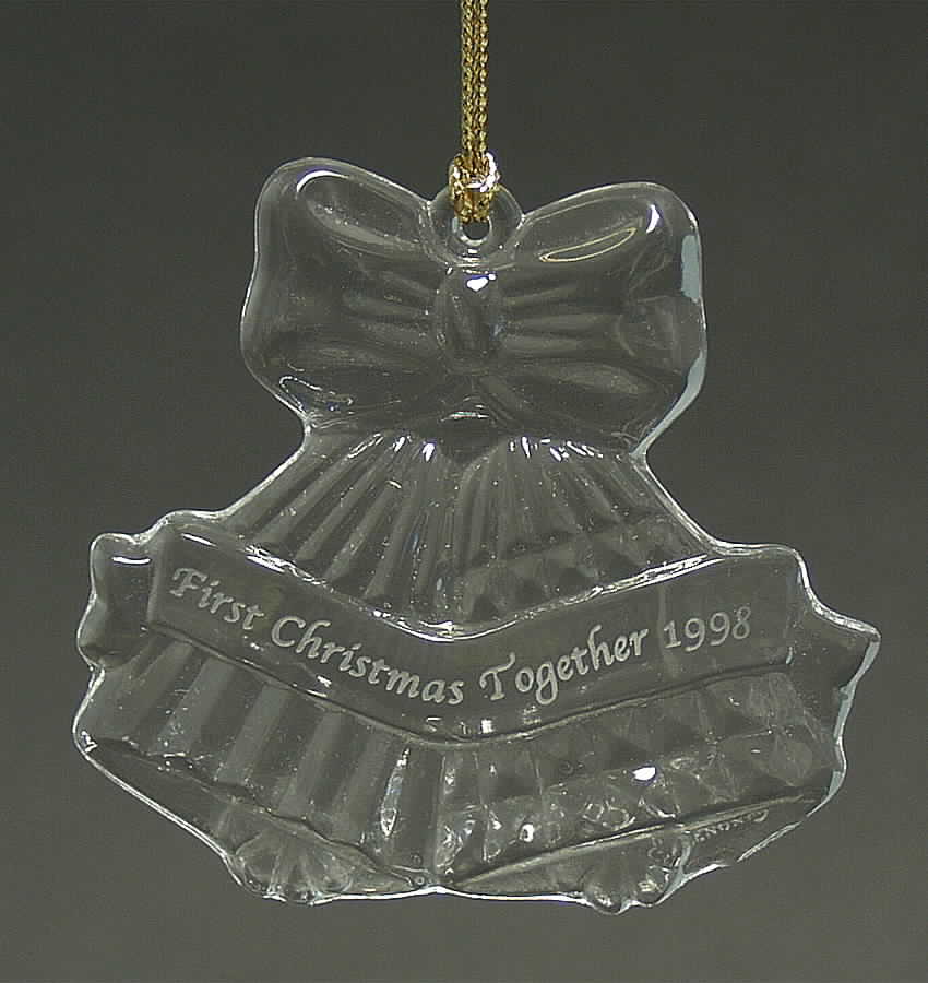 Our First Christmas Together-Crystal 1998-Bells - Boxed by Lenox-1