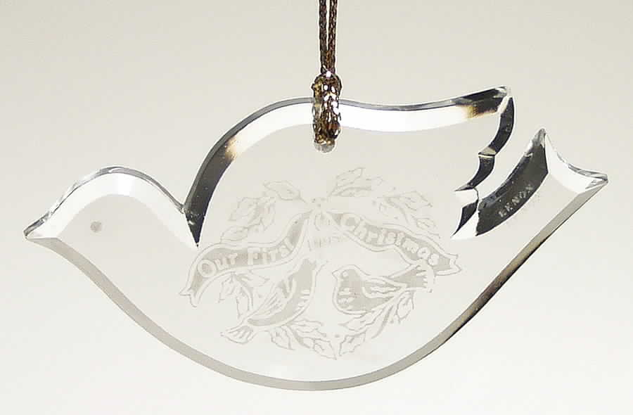Our First Christmas Together-Crystal 1995-Bird/ Lovebirds - Boxed by Lenox-1
