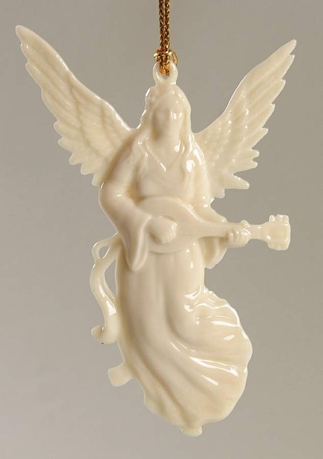 Renaissance Angels Angel With Mandolin-Glossy - With Box by Lenox-1