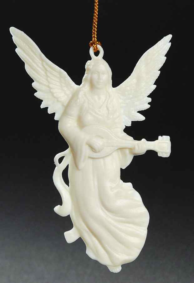 Renaissance Angels Angel With Mandolin-Matt - With Box by Lenox-1