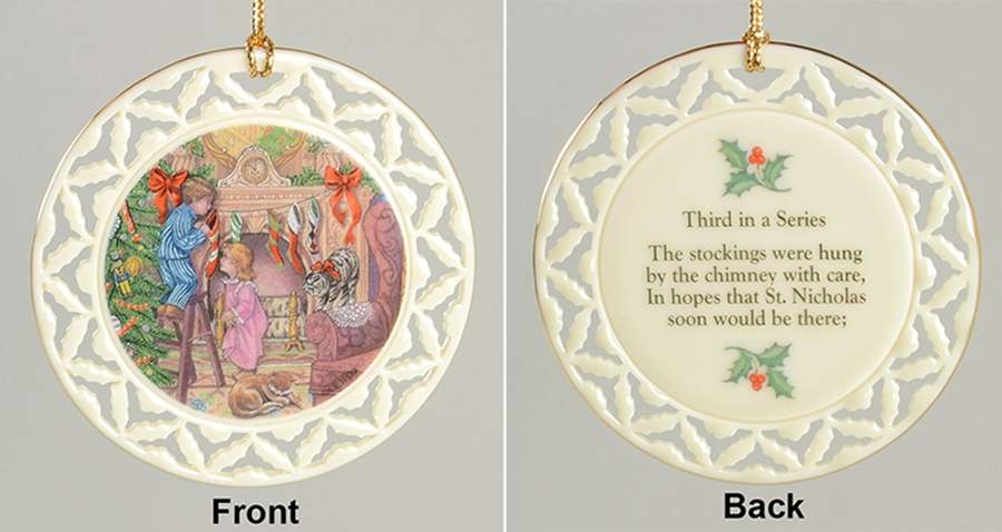 Twas the Night Before Christmas Stockings Were Hung - No Box by Lenox-1