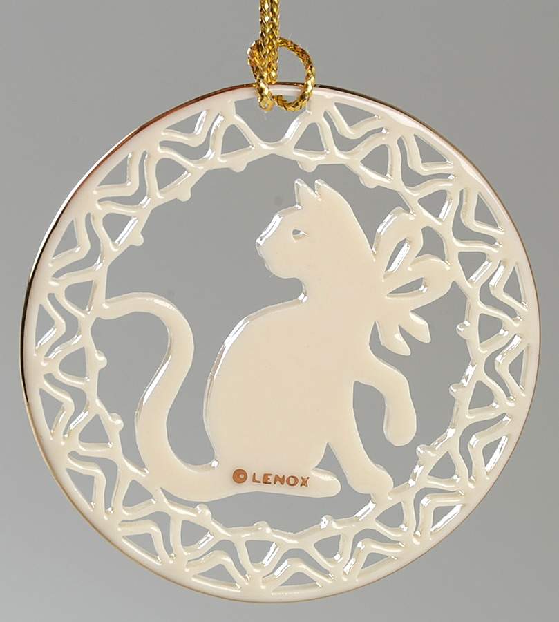 Yuletide Ornaments (Older) Cat - Boxed by Lenox-1