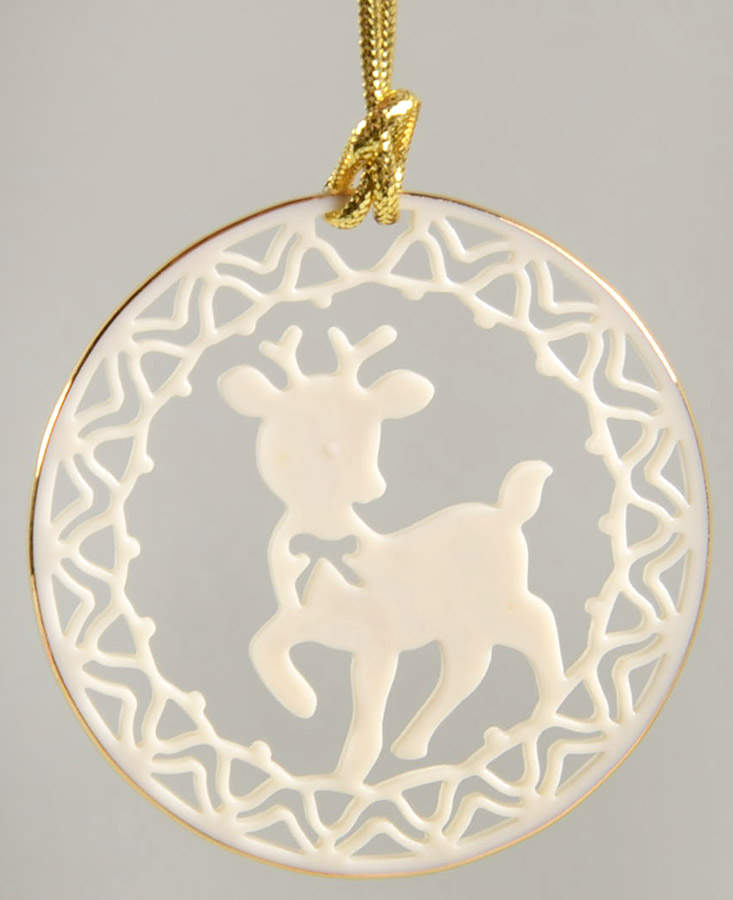 Yuletide Ornaments (Older) Reindeer - No Box by Lenox-1