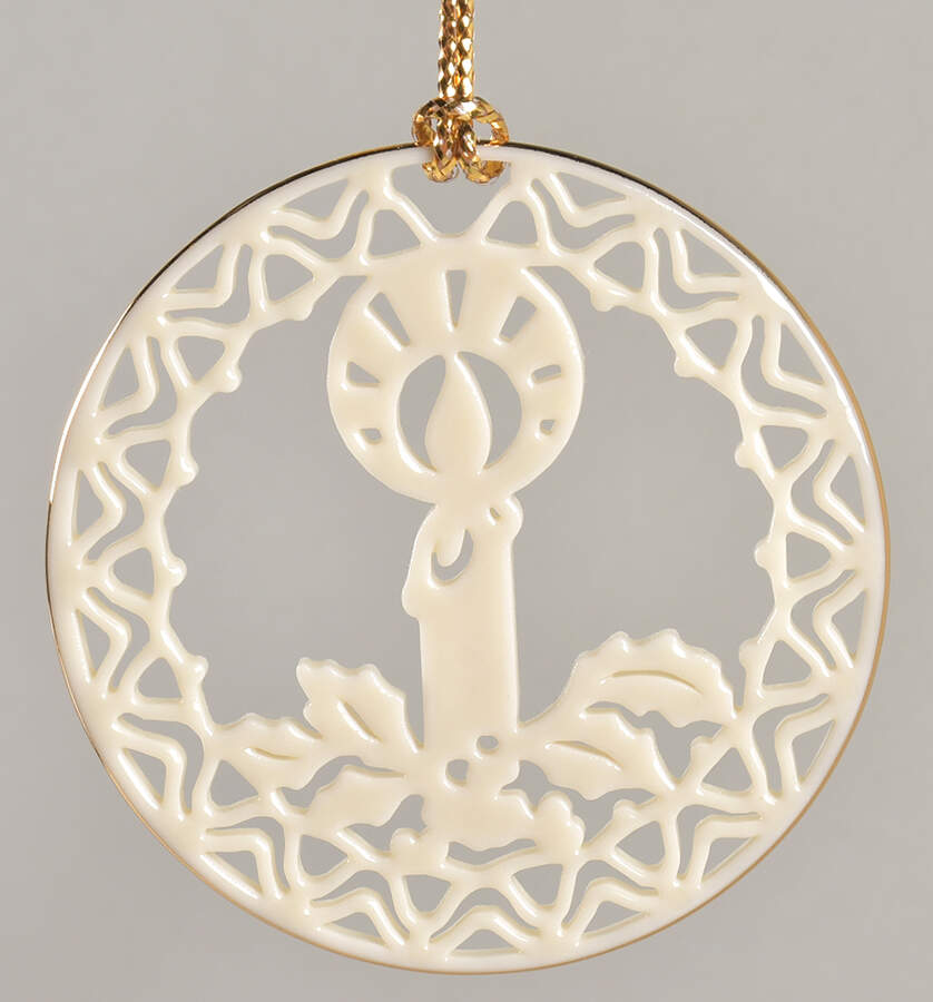 Yuletide Ornaments (Older) Candle - Boxed by Lenox-1