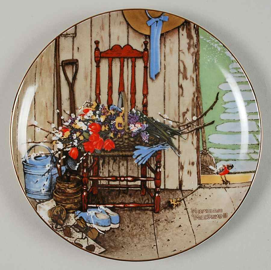 Norman Rockwell Collection of Legendary Art Spring Flowers - No Box by Lynell-1