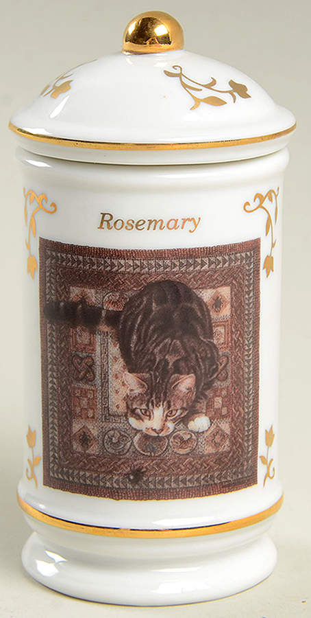 Cats of Distinction Rosemary - Spice Jar Set-Ind Jar-Motif 20 by Lenox-1