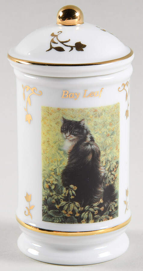 Cats of Distinction Bay Leaf - Spice Jar Set-Ind Jar-Motif 3 by Lenox-1