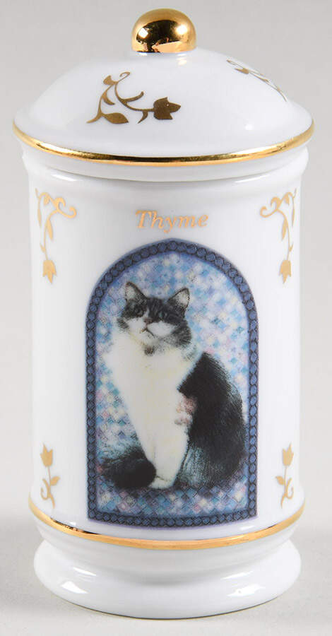 Cats of Distinction Thyme - Spice Jar Set-Ind Jar-Motif 24 by Lenox-1